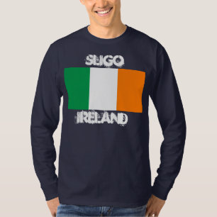 Sligo, Ierland met Ierse vlag T-shirt