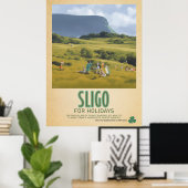 Sligo Ireland, Retro Irish Travel Advert Poster (Thuiskantoor)