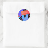 Slijm Bedrijfs branding Ronde Sticker (Tas)