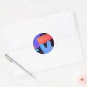 Slijm Bedrijfs branding Ronde Sticker (Envelop)