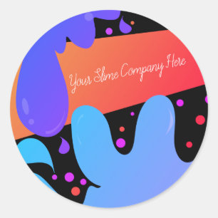 Slijm Bedrijfs branding  Ronde Sticker