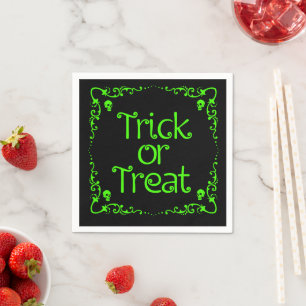Slijm Groen Trick or Treat Servet