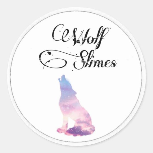 Slijm logo ronde sticker (Voorkant)