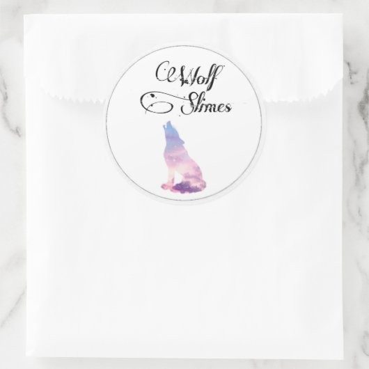 Slijm logo ronde sticker (Tas)