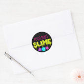 Slijm Stickers, Slijm Labels, Slime partij gunsten Ronde Sticker (Envelop)