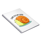 Slijm Voelt Zich Goed Grappige Slak Stomme Pun  Notitieboek (Rechterzijde)