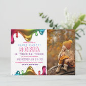 Slijmfeestje Regenboog slijm | Geslacht neutraal Kaart (Staand voorkant)