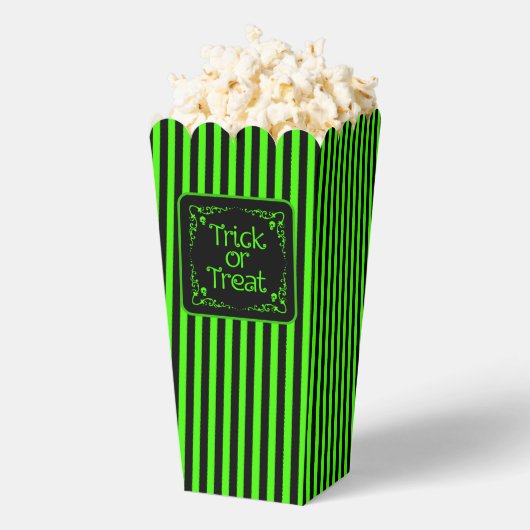 Slijmgroene Trick or treat Bedankdoosjes (Popped)