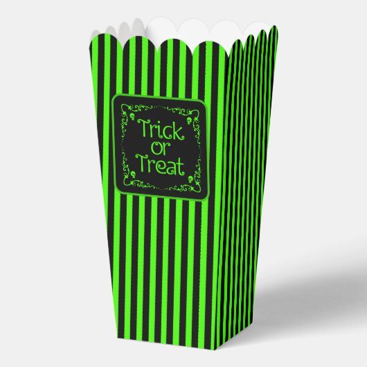 Slijmgroene Trick or treat Bedankdoosjes (Voorkant)