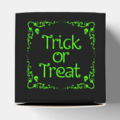 Slijmgroene Trick or treat Bedankdoosjes (Bovenkant)