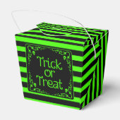 Slijmgroene Trick or treat Bedankdoosjes (Achterkant)