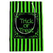 Slijmgroene Trick or treat Medium Cadeauzakje (Voorkant)