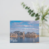 Slijmhaven en wolkenkrabbers op Malta Briefkaart (Staand voorkant)