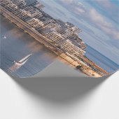 Slijmhaven en wolkenkrabbers op Malta Cadeaupapier (Hoek)