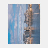 Slijmhaven en wolkenkrabbers op Malta Fleece Deken (Voorkant)