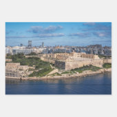 Slijmhaven en wolkenkrabbers op Malta Inpakpapier Vel (Voorkant 2)