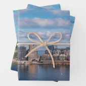 Slijmhaven en wolkenkrabbers op Malta Inpakpapier Vel (In situ)