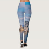 Slijmhaven en wolkenkrabbers op Malta Leggings (Achterkant)