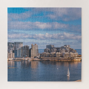 Slijmhaven en wolkenkrabbers op Malta Legpuzzel