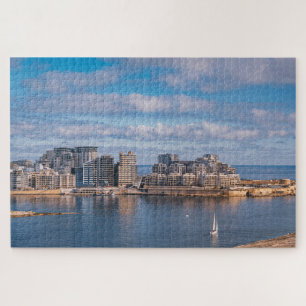 Slijmhaven en wolkenkrabbers op Malta Legpuzzel