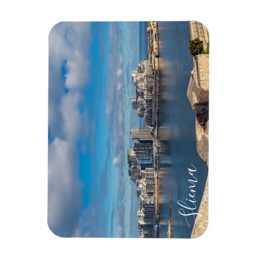 Slijmhaven en wolkenkrabbers op Malta Magneet (Verticaal)