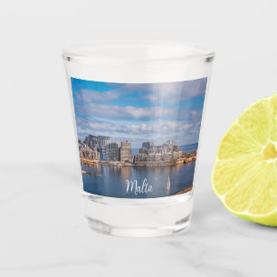 Slijmhaven en wolkenkrabbers op Malta Shot Glas