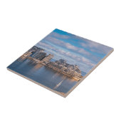 Slijmhaven en wolkenkrabbers op Malta Tegeltje (Zijkant)