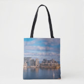 Slijmhaven en wolkenkrabbers op Malta Tote Bag (Voorkant)