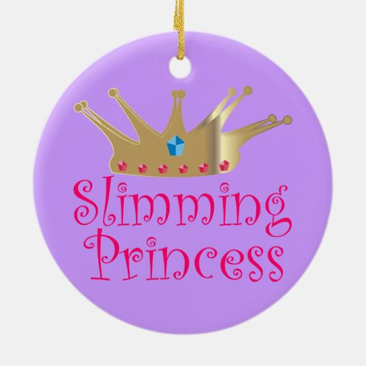 Slijmprinses Keramisch Ornament (Achterkant)