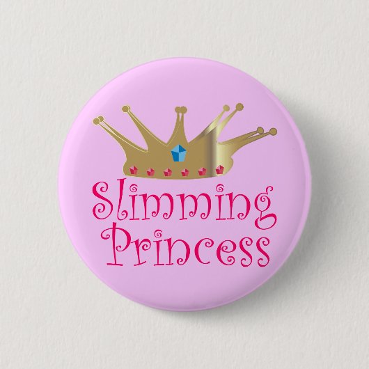 Slijmprinses Ronde Button 5,7 Cm (Voorkant)