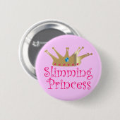 Slijmprinses Ronde Button 5,7 Cm (Voorkant /achterkant)