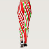 Slijmstaarten van snoepriet Rood wit Groen Leggings (Achterkant)
