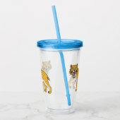 Slijmtandtijgerillustratie Acryl Drinkbeker (Links)