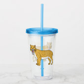 Slijmtandtijgerillustratie Acryl Drinkbeker (Voorkant)