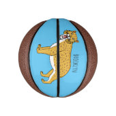 Slijmtandtijgerillustratie Basketbal (Verticaal)