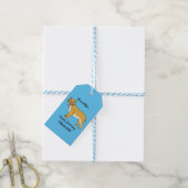 Slijmtandtijgerillustratie Cadeaulabel (Met Touw)