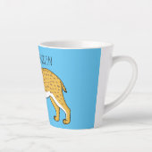 Slijmtandtijgerillustratie Latte Mok (Rechts)