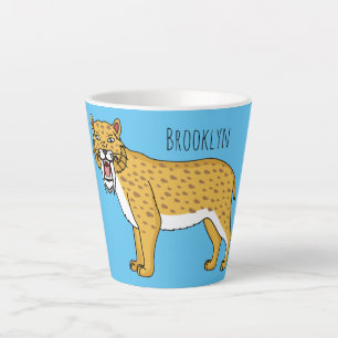 Slijmtandtijgerillustratie Latte Mok