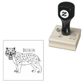Slijmtandtijgerillustratie Rubberstempel (Gestempeld)