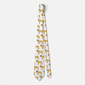 Slijmtandtijgerillustratie Stropdas (Voorkant)