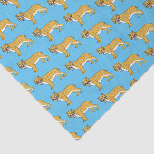 Slijmtandtijgerillustratie Tissuepapier (Detail)