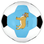 Slijmtandtijgerillustratie Voetbal (Gedraaid)