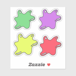 Slijmvormige decoratieve Sticker