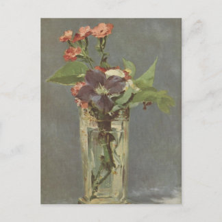 Slijp- en raderachtigen in een kristalvase - Manet Briefkaart