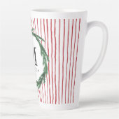 Slijp- en waterverf initiaal met kerstmis latte mok (Rechts)