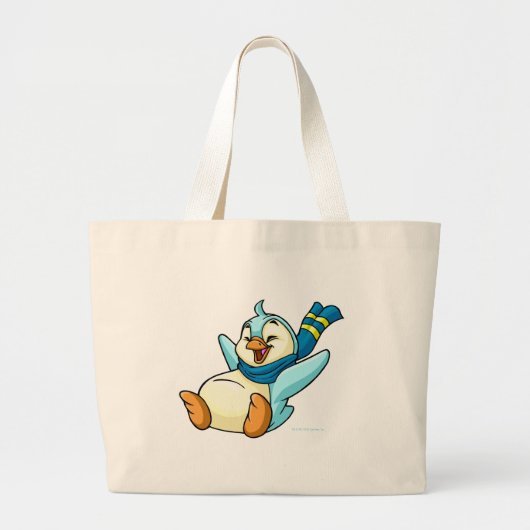 Slijpblauw Bruce Grote Tote Bag (Voorkant)