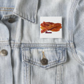 Slijpen van Bacon Vierkante Button 5,1 Cm (In situ)