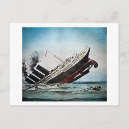 Slijpen van de Titanic Magic Lantern Slide Briefkaart