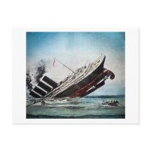 Slijpen van de Titanic Magic Lantern Slide