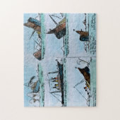 Slijpen van de Titanic Magic Lantern Slide Legpuzzel (Verticaal)